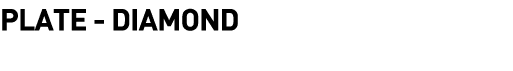  Plate - Diamond