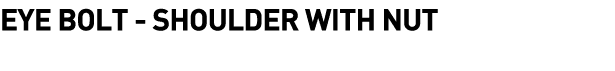  Eye Bolt - Shoulder with Nut