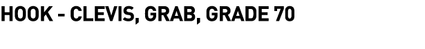  Hook - Clevis, Grab, Grade 70