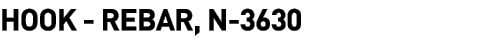  Hook - Rebar, N-3630