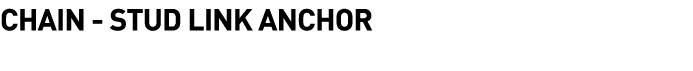   Chain - Stud Link Anchor 