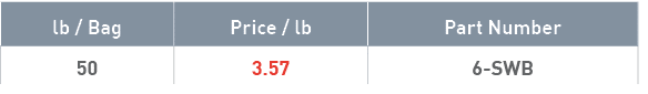 lb   Bag,Price   lb,Part Number,50,3 57,6-SWB