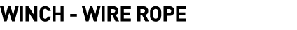  Winch - Wire Rope