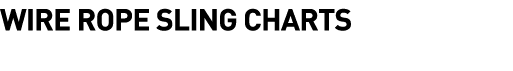  Wire Rope Sling Charts